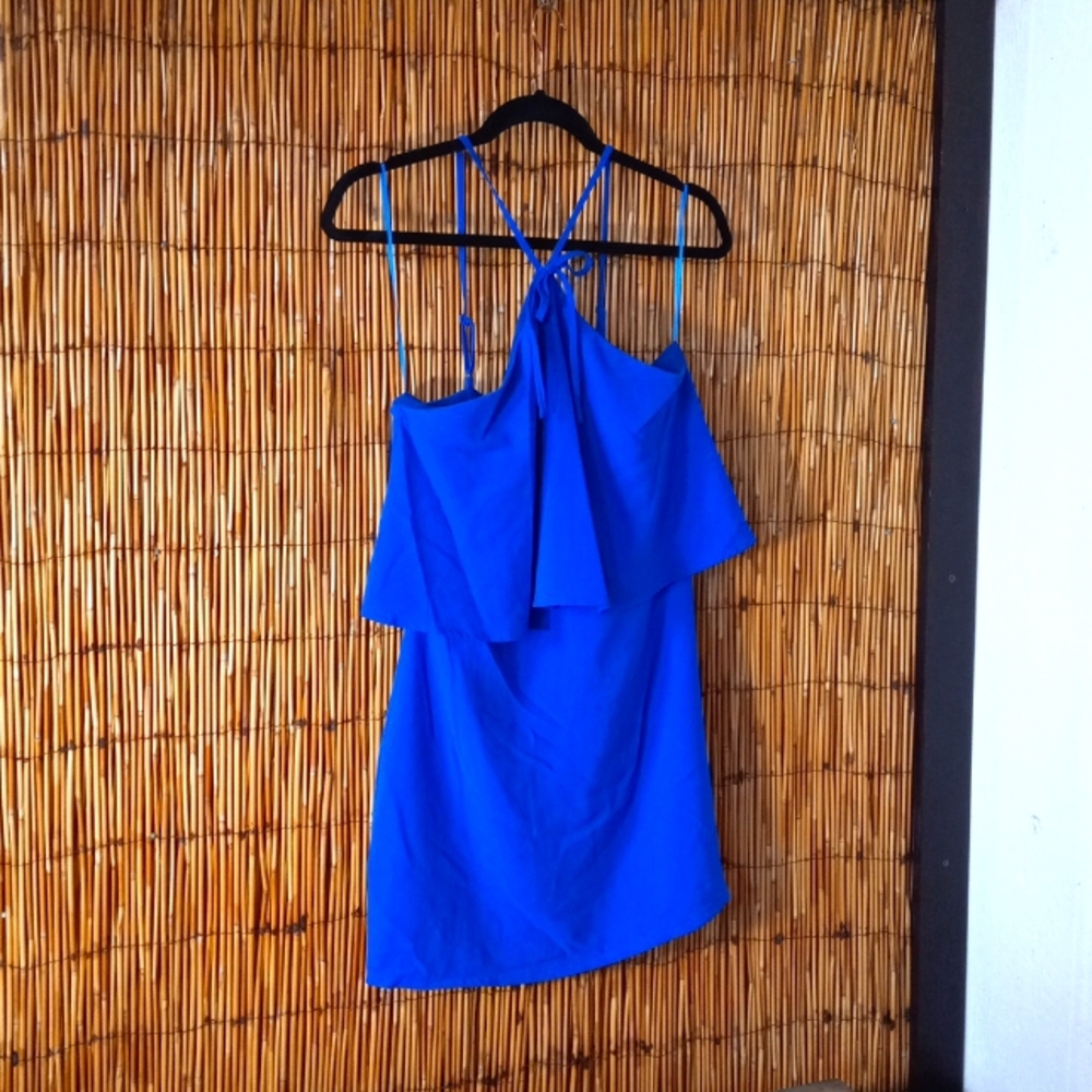 sugar lips blue cocktail dress size small